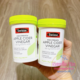 (Chính_hãng) Viên Giấm Táo Swisse Apple Cider Vinegar 60 Viên Úc Giảm Cân Đẹp Da