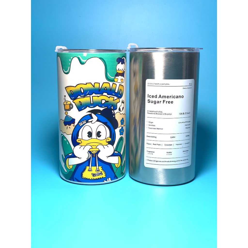 Ly Giữ Nhiệt Khắc Tên Iced Americano Sugar Free. 600ml