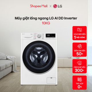 Máy giặt lồng ngang lg ai dd inverter 10kg fv1410s4w1 - miễn phí lắp đặt