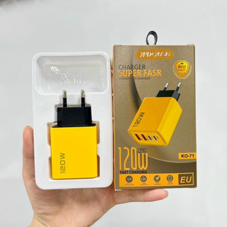 Củ sạc nhanh 120w 4 cổng usb + type c pd