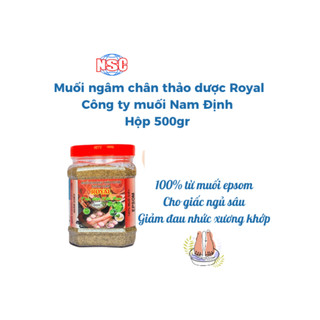 (Cty muối Nam Định) Muối ngâm chân thảo dược Royal (Foot bath salt) Giúp ngủ ngon, giảm đau xương khớp 500gr Koshka Home