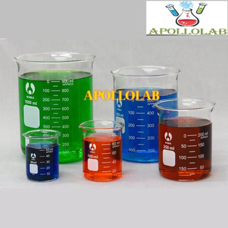 Cốc đốt thủy tinh chia vạch chịu nhiệt 25ml đến 1000ml