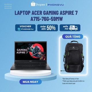 Laptop acer gaming aspire 7 a715-76g-59mw - bảo hành 12 tháng