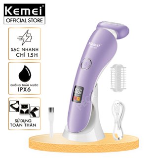 Máy tẩy lông Kemei KM-1539 chuyên dụng cạo lông toàn thân chống thấm nước - Hàng chính hãng