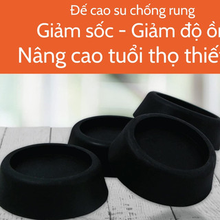 Bộ 4 Miếng Đệm Cao Su Lót Chân Máy Giặt Chống Rung Chống Ồn Hàng Việt Nam Xuất Khẩu