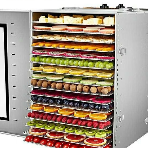 Máy sấy thực phẩm 16 khay septree ( đủ khay hứng dầu)sấy trái cây khô heo bò gà