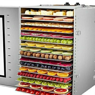 Máy sấy thực phẩm 16 khay septree ( đủ khay hứng dầu)sấy trái cây khô heo bò gà