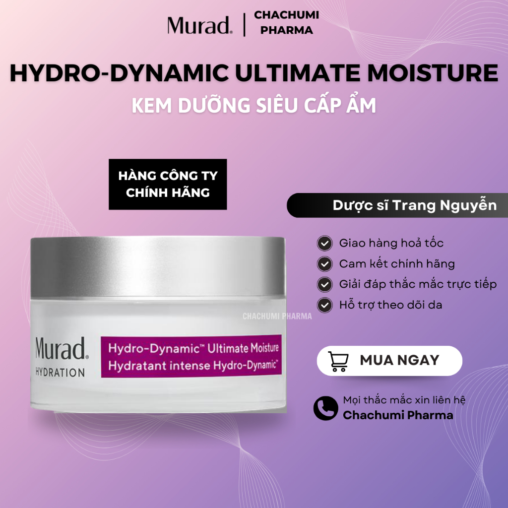 Kem Dưỡng Siêu Cấp Ẩm Murad Hydro-Dynamic Ultimate Moisture 50ml