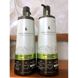 DẦU GỘI XẢ MACADAMIA TẠO PHỒNG WEIGHTLESS HOẶC SIÊU MƯỢT ULTRA RICH repair 1000ML