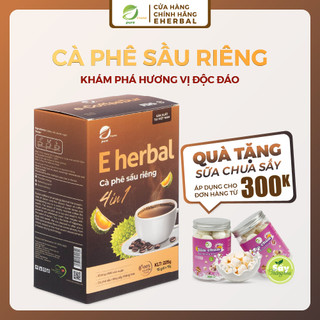 Cà phê sầu riêng Coffee Durian Eherbal (hộp 15 gói x 15g)