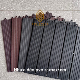   XƯỞNG SẢN XUẤT  Thùng 22 tấm  2m2  tấm lót sàn nhựa giả gỗ cao cấp nhựa dẻo pvc tấm lót sàn ban công sân thượng 