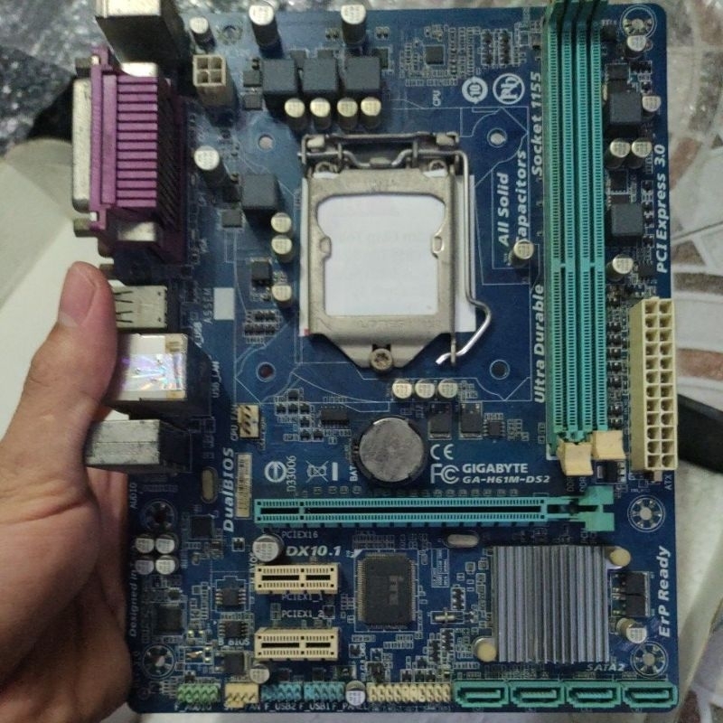 main gigabyte ga-h61m-ds2 mainboard h61 2nd