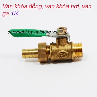 VAN KHÓA ĐỒNG 1/4, KHÓA VAN HƠI ĐỒNG, VAN GA CAO CẤP GIÁ RẺ HÀ NỘI