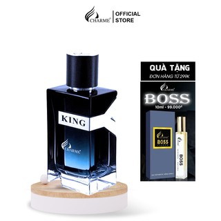 Nước hoa nam Charme King chính hãng lưu hương thơm lâu 7-12 tiếng hương gỗ đầy lôi cuốn 60ml