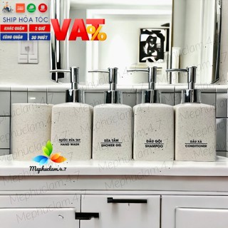 Bình gốm sứ đựng dầu gội,sữa tắm,nướcrửatay,cốc,gạt tàn,khay xà bông, bộ VUÔNG cho khách sạn,resort Mephuclam.4.7