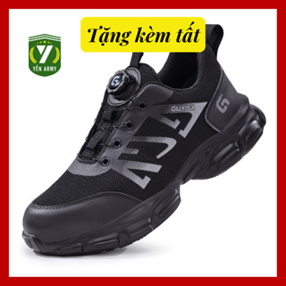 Giày Bảo Hộ Lao Động Nam Thể Thao GUYISA 3117GY Siêu Bền - Chống Đinh Chống Cắt - Tặng Kèm Tất
