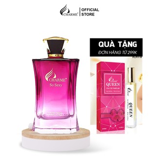 Nước hoa nữ thơm lâu, Charme So Sexy, mùi hương hoa hồng, tươi mát sảng khoái, lưu hương lâu, 100ml