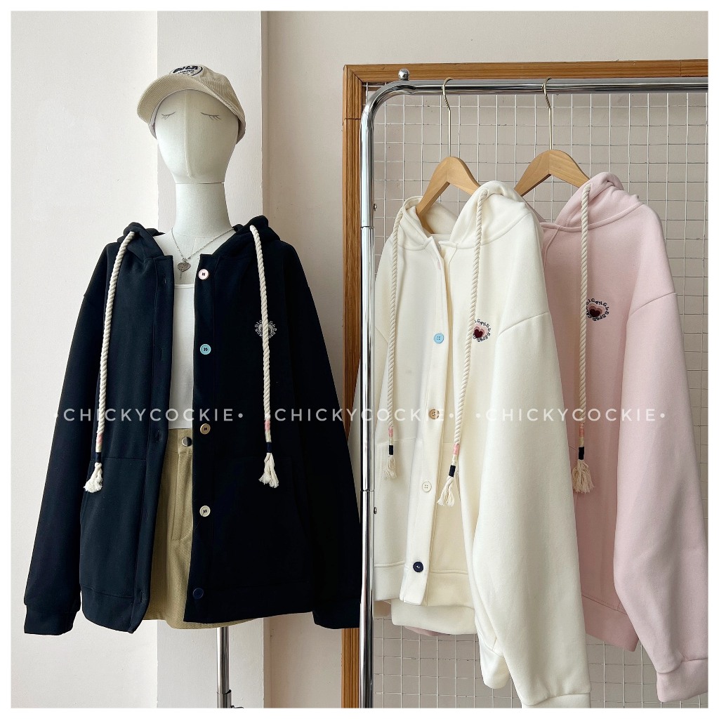 Áo khoác hoodie zip nỉ 2 da mã #3910 (Ảnh thật)