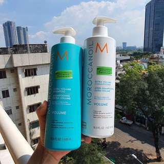 DẦU GỘI XẢ TĂNG PHỒNG MOROC EXTRA VOLUME 250ML*2