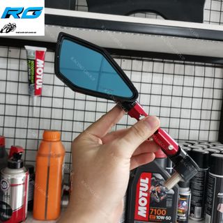 Gương chiếu hậu xe máy rizoma 5 cạnh l2 màu đỏ