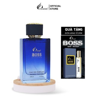 Nước hoa nam cao cấp, Charme Boss, hương phương đông, hương thơm mạnh mẽ, lưu hương lâu 100ml