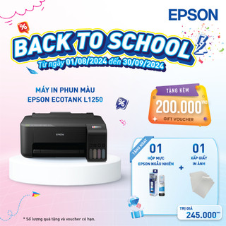 Máy in phun màu epson ecotank l1250 thiết kế tiết kiệm không gian