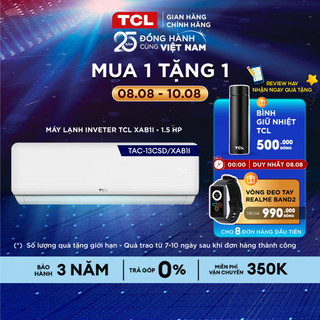 Máy lạnh tcl inverter 1.5 hp tac-13csd/xab1i - máy lạnh 1.5hp inverter - giao lắp 0đ nội thành 17/7-17/8
