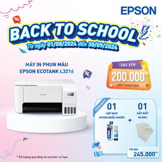 Máy in phun màu epson l3216 đa chức năng tích hợp bình mực chống tràn