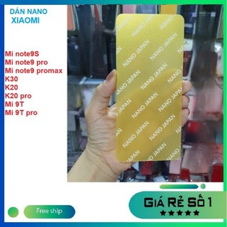 Dán cường lực dẻo nano Xiaomi Redmi 9 9A 9C Note 9S Note 9 Pro max K30 K20 pro Mi 9T Pro chống va đập full màn 98%