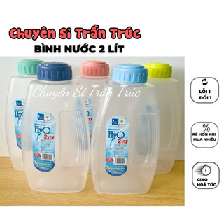[MÀU NGẪU NHIÊN] Bình nhựa 2 lít đựng trà sữa, bình đựng nước 2000ml, chất liệu nhựa pp an toàn
