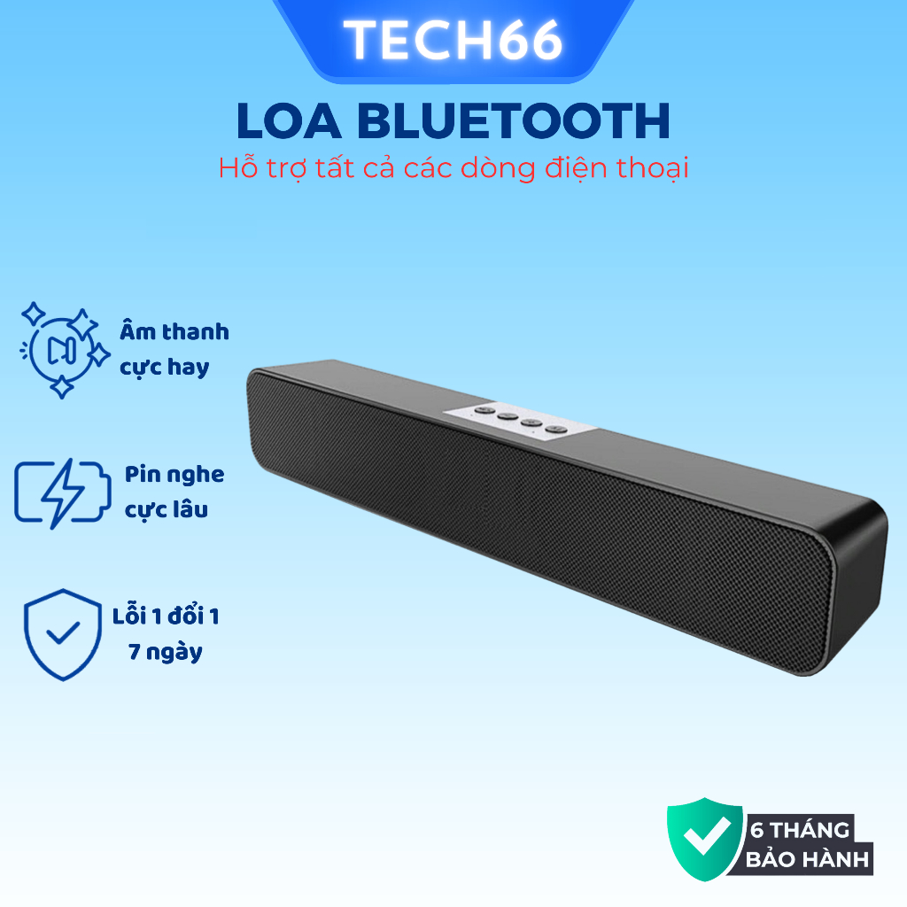 Loa bluetooth nghe nhạc không dây A36 bass siêu trầm cắm usb thẻ nhớ dùng được máy tính