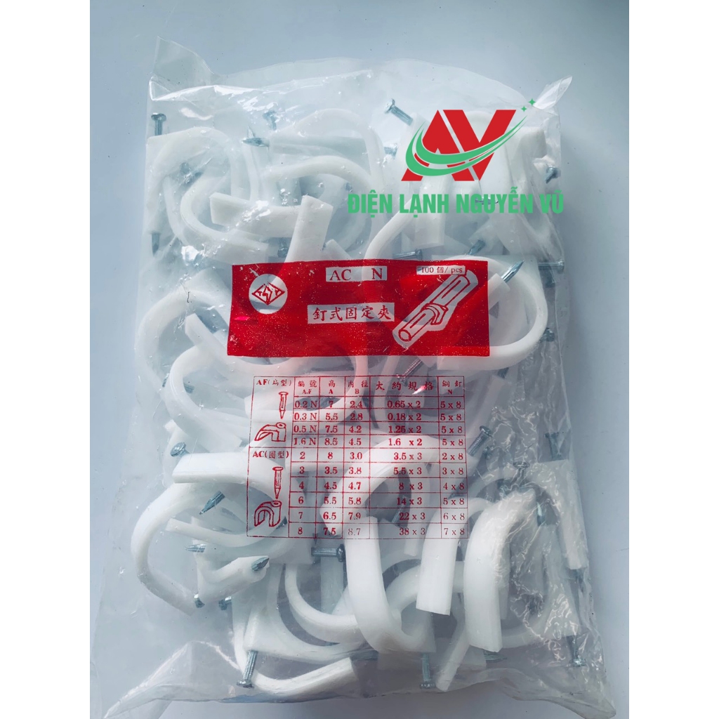 Đinh móc ống đồng Đài Loan - Phi 42