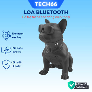 Loa bluetooth nghe nhạc bass mạnh CH-M10 hình chó Bull chống thấm nước hỗ trợ thẻ nhớ usb