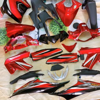 [ TẶNG TEM ] Bộ Dàn áo xe Wave RSX 110 đời 2010 đến 2011 màu ĐỎ ĐEN -nhựa nguyên sinh ABS