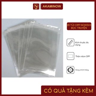 20 Túi OPP bọc bảo quản sách truyện NOKISHI phù hợp với mọi sách và truyện tranh