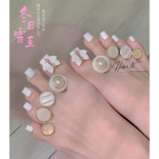 Charm nơ mix màu trang trí móng nail