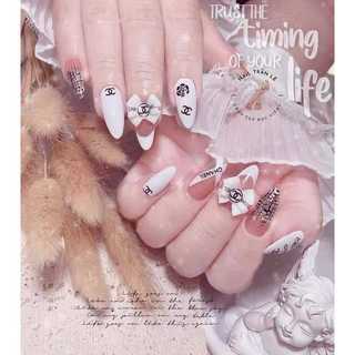 Charm nơ mix màu trang trí móng nail