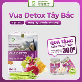 MĂNG TÂY - CỦ DỀN - MẬT ONG sấy thăng hoa Eherbal (Hộp 15 gói x4gr/gói)