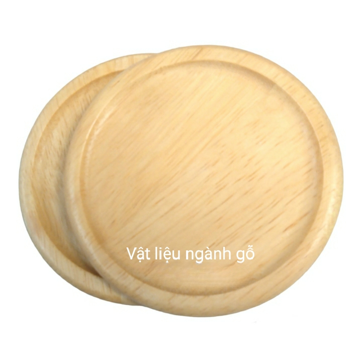 Lót ly, Đế lót ly (Cốc) , Miếng lót gỗ có lõm Vuông, tròn, Kích thước D9cm, dày 9mm