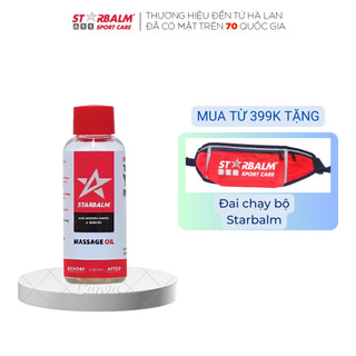 Dầu massage starbalm oil 50ml, xoa bóp ấm nóng cơ bắp, giảm nhức mỏi cơ
