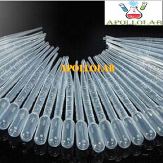 [Túi 100 cái] Ống Hút Nhỏ Giọt - Ống Hút Sữa - Pipet Nhựa 1ml - 3ml có chia vạch