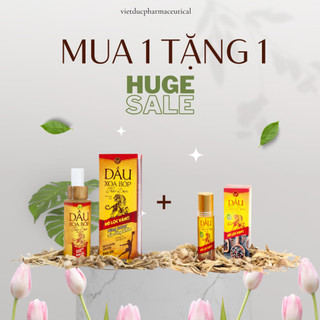 ( MUA 1 TẶNG 1 ) DẦU XOA BÓP HỔ LỘC VÀNG 85ML + DẦU THẢO DƯỢC HỔ LỘC VÀNG 10ML