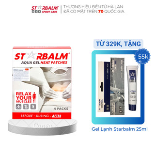 Miếng dán ấm cơ giúp giảm nhức mỏi starbalm, giảm đau lưng, thư giãn cơ, lưu thông máu, hết nhức mỏi