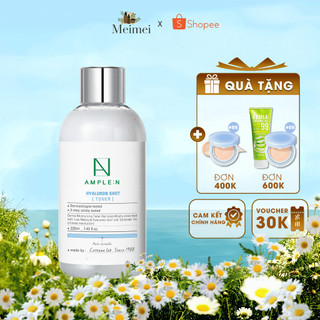 Nước hoa hồng cấp ẩm chuyên sâu ample:n hyaluron shot toner 220ml