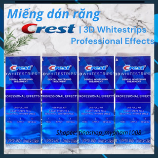 combo 10 gói miếng dán trắng răng loại Professional Effects