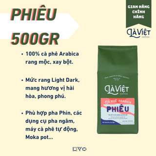 Cà phê bột là việt phiêu 100% arabica 500g vị phong phú