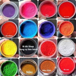 10g, 20g MÀU THỰC PHẨM dạng bột GỐC DẦU IDACOL ADORA Ấn Độ