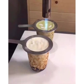 Vòng che thành ly nhựa để khò đường làm món trà sữa nướng- Vòng che lửa miệng ly món trà sữa nướng