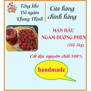 Mận hậu ngâm Đường Phèn hũ 1kg.nguyên chất 100%.có cả cái.hàng ngon loại 1.đậm vị chất lượng.