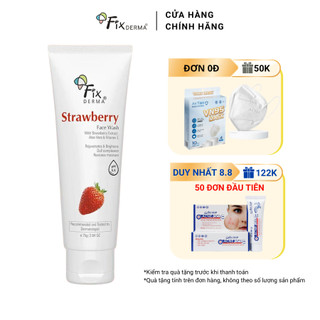 Sữa rửa mặt giảm mụn, giảm nhờn Fixderma Strawberry Face Fash 60g